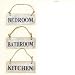 Nantucket Style Weathered Wood Room Signs