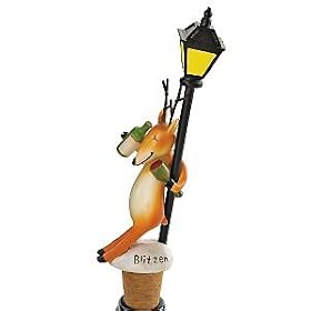 Blitzen with Lamppost Bottle Stopper
