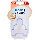 Born Free Y Cut, Fast Flow Silicone Nipple, 6 + Months, 2 Silicone Nipples by ClubNatural
