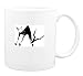 Mug with charging, gazelle, silhouette, horns
