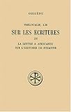Philocalie 1-20 et lettre à Africanus
