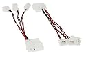 Lüfter Adapterkabel, InLine, 12V auf 5V, für 3 Lüfter