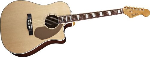 FenderÂ® KingmanTM SCE Dreadnought Acoustic-Electric Guitar, 3 Tone Sunburst