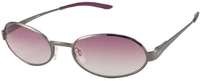 Fendi FS266 Fashion Sunglasses, Gunmetal Silver Frame Fade Lilac Lenses