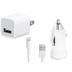 USB Cable, Car Charger 5V 1A White wi...