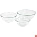 Pyrex Prepware 3-Piece Mixing Bowl Set, Clear