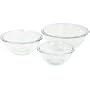 Pyrex Prepware 3-Piece Mixing Bowl Set, Clear