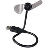 USB Bus Powered Fan with Flexible Wire (Black)