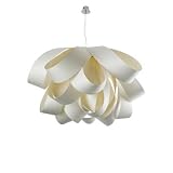 Agatha Suspension Pendant Shade Color: American White, Size: Large