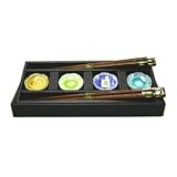 4 piece Floral Chopstick Set w/ Rests