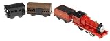 Thomas and Friends Motorized Road and Rail Battery Powered Tank Engine : James and 2 freight wagons