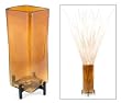 Glass vase, 'Amber Reflection'
