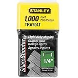Stanley TRA204T 1/4-Inch Light Duty Staples, 1,000-Count