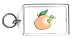 Keychain with view, apple, cartoons, worm, look, cartoon, animal, fruit
