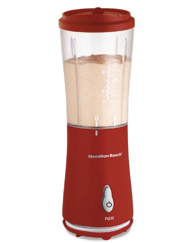 Hamilton Beach 51101R Single-Serve Blender with Travel Lid, Red Hamilton Beach 51101R Single-Serve Blender with Travel Lid, Red
