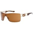Fox Racing The Cantor Adult Casual Sunglasses w/ Free B&F Heart Sticker Bundle - Polished Gold/Dark Bronze