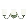 Westinghouse 69363 Hyattsville Three-Light Wall Fixture, Antique Nickel with Frosted Spiral Globe