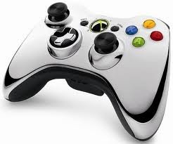 10 mode Silver Xbox 360 Wireless Modded Rapid Fire Controller with Red Led for Black OPS Mw2