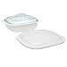 CorningWare SimplyLite 2-1/2-Quart Casserole with Glass and Plastic Lids