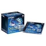 Review TDK DVD+R47MED10 / TDK DVD+R Recordable Disk Write-once Cased 16x Speed 4.7Gb Ref DVDplusR47MED10 [Pack 10]