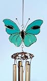 Butterfly Teal Sm. Wind Chimes