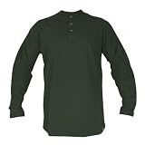 ACE TRADING - FORTRESS PRODUCT FP221GRN-XL HENLEY LSLV GRN XLARGE
