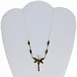Silver Necklace Tigerseye Gemstone Jewelry 16 inches