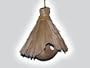 Coco Bird House with Kugon Roof 14in x 7in