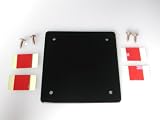 Dashboard Removable Adhesive Disk Plate for Garmin Nuvi, StreetPilot series Navigator, eTrex, Mio GPS, Magellan Roadmate, Maestro, TomTom One XL, Lowrance, Blackberry, Smartphone, iPod, iPhone Suction Cup Mount Bracket with 3M residue free adhesive pads and four screws - More versatile than Garmin 010-10646-01