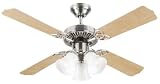 Westinghouse 7842020 Crusader 42-Inch Ceiling Fan, Brushed Nickel