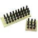 Advanced Tool Design Model  ATD-9600  27 Piece 3/16" Steel Letter Stamp Set