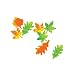 Roylco Color Diffusing Leaves - 6 inches - Pack of 80 Includes 4 Shapes