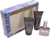 Iron by Coty for Men 3 Piece Set Includes: 1.0 oz After Shave Pour + 2.0 oz Deep Cleansing Shampoo + 2.0 oz Deluxe Shave Cream