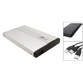 2.5" HDD IDE Enclosure Caddy For Laptop Hard Drives USB 2.0 - XP/VISTA/MAC/WINDOWS 7