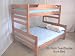 Medium Height TwinFull Bunk Bed-B23 Stain