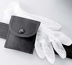 Cordura Single Latex Glove Pouch Black Latex Glove Pouch, Black