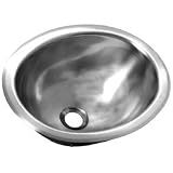 Opella 17135.046 Oval Bar Sink, Brushed Stainless Steel