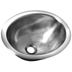 Opella 17135.046 Oval Bar Sink, Brushed Stainless Steel