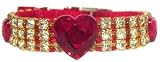 My Valentine Fancy Pet Collar : Size 3XL : Buckle Style Rhinestone Buckle