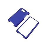 Crystal Hard BLUE RUBBERIZED Faceplate Cover Sleeve Case for HTC Liberty ARIA