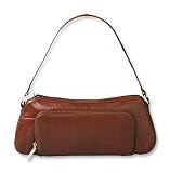 Leather Crescent Handbag