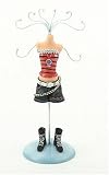 Image of Juliana Jewellery Mannequin - Stripped Vest and Denim Skirt