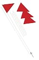 Champion Sports Two Piece Economy Soccer Corner Flags (Set of 4)