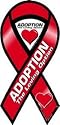 Adoption the Loving Option 8" Car Ribbon Magnet
