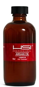 HSI PROFESSIONAL Argan Oil LEAVE IN CONDITIONER flat iron thermal protector leaves hair silky and shiny 2oz BOTTLE