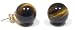 14k Yellow Gold 12mm Tiger's Eye Stud Earrings