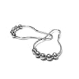 Heavy Duty - Polished Chrome Roller Shower Curtain Rings - Set of 12