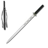 Search : Black Assassin Ninja Sword with Cutout Blade Holes