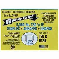 Arrow 306IP 3 8-Inch Staples for #HT-30 Hammer Tacker 5000 Pack by Arrow