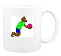 Mug with sport, playing, ball, volleyball, bear